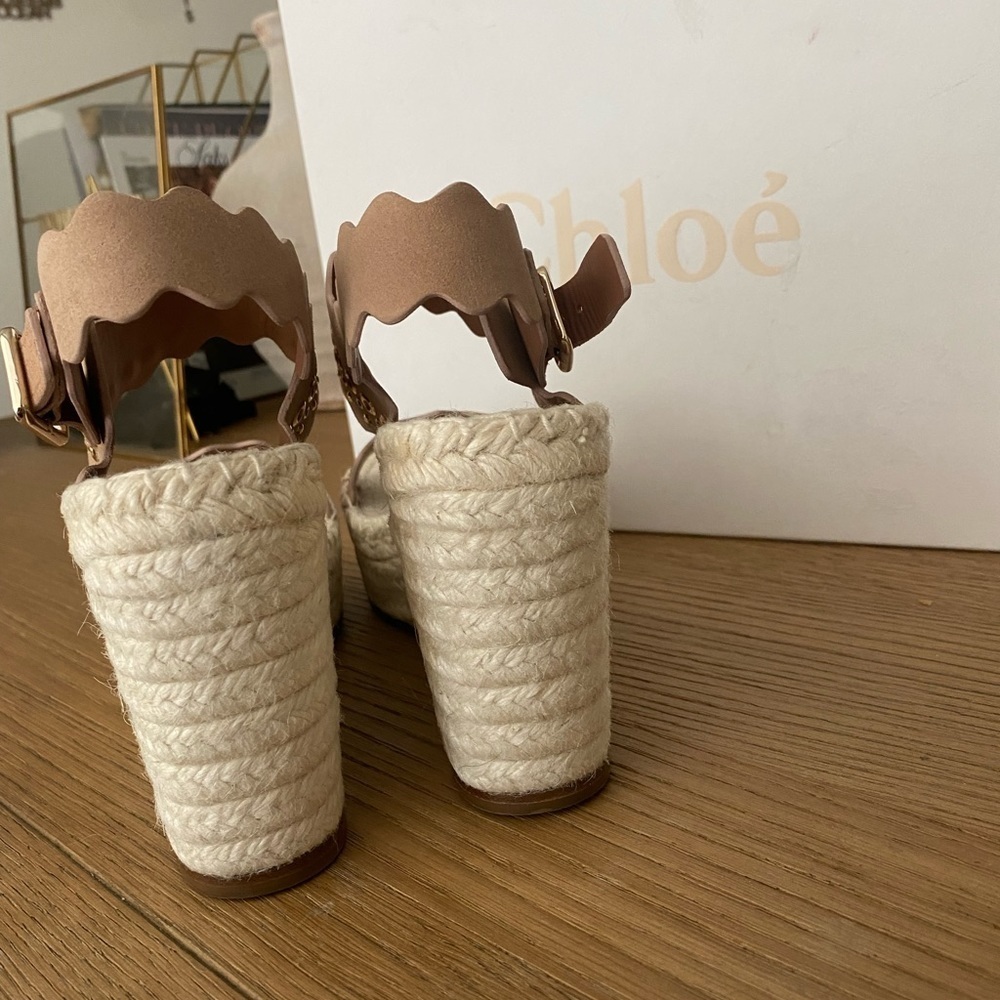 Chloe Lauren espadrilles in maple pink - Picture 4 of 7